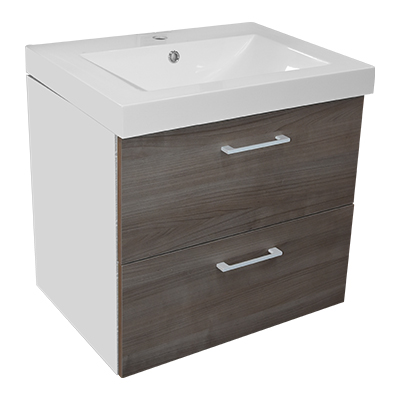 LAVABO MEUBLE BLANCO/ROBLE CEREZO 60CM 1151+7563 RANDAL ESP 2 ELEMENTS (DSTK)