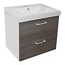 LAVABO MEUBLE BLANCO/ROBLE CEREZO 60CM 1151+7563 RANDAL ESP 2 ELEMENTS (DSTK)