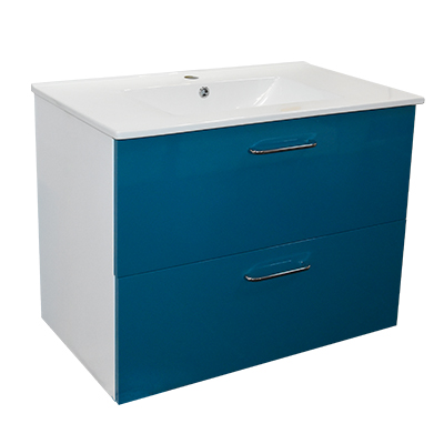 LAVABO MEUBLE EXT.PARCIAL AZUL  80CM 2171+5127 RANDAL ESP 2 ELEMENTS (DSTK)