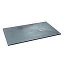 RECEVEUR DE DOUCHE RECTANGULAIRE EN RESINE AVEC SIPHON CE L.120 X W.80 X H.2.5 CM SS304 GRIS 1010104202