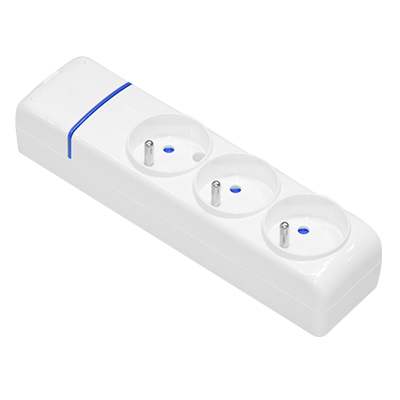 BLOC MULTIPRISE 3 PRISES 2P+T 16A 250V MAX 3680W   8003F  SOLERA