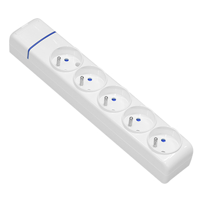 BLOC MULTIPRISE 5 PRISES 2P+T 16A 250V MAX 3680W  8005F  SOLERA