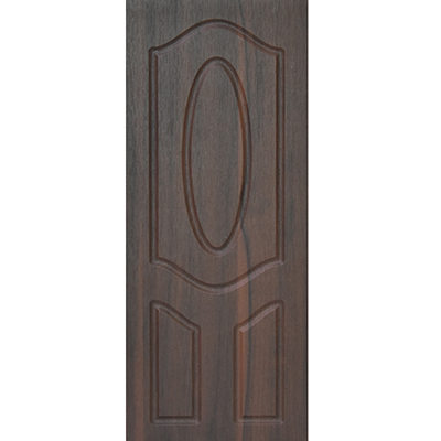 PORTE MDF AVEC MOTIF EN PVC 2010X 838X40MM 3 Panel Oval  RED WALNUT (IND) 40KG -30%