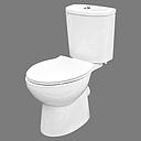WC ANGLAIS  COMPLET BLANC HORIZ 3/6L  GALA ARCO -N  ROCA  G9013301+G9013701+G9014001 ( GMRC) (dstk)(30)