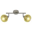 APPLIQUE  "WOOD" METAL-BOIS 2 X E14 MAX. 5,5W  IP20 275X103X134MM  2852-021 BRILONER (ALL) (DSTK)-40
