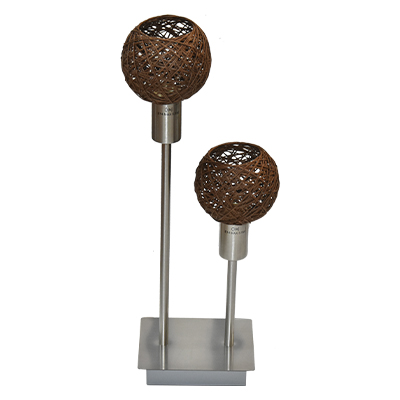 LAMPE A POSER METAL-PAPIER 2 X E14 MAX. 5,5W IP20 140X120X437MM 7814-022BRILONER (ALL) (DSTK)(40)