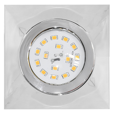 SPOT LED ENCASTRE ORIENTABLE CHROME  5W 400LM 3000K  230V-50HZ 7210-018  BRILONER (ALL) (DSTK)(40)