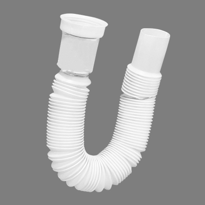 Accordeon PVC blanc pour lavabo 30CM d 32MM TBF-D0001/FTA18500 (SF)