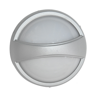 APPLIQUE ROND GRIS LED ETANCHE  L166xW166xH78mm XH1022S