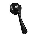 POIGNEE DE PORTE EXTERIEUR   EN ALUMINIUM  NOIR SUR ROSACE ZAMAK Ø54 mmXL.134MM   2030503027
