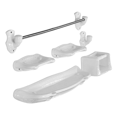 KIT DOUCHE PORCELAINE 6PIECES G007white-70%