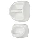 PORTE SAVON +PORTE PAPIER HYGIENIQUE 155x110x85mm K04