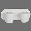 APPLIQUE MURAL INTERIEUR AC 85-265 V/50 Hz, 17 W, 1350 lm, 4000 K. L. 265 x W. 125 mm. White IP20 1050203770