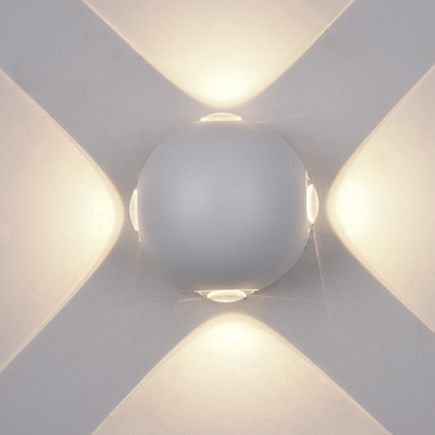 APPLIQUE MURAL EXTERIEUR LED CE IP54  AC 85-265 V/50 Hz, 4 W, 330 lm, 4000 K. Ø110 mm. Grey 1050203775