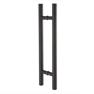 POIGNEE DE PORTE  BATTANTE INOX 304 NOIR MAT  Ø32 x H. 600 X ENTRAXE 400 MM 1031003008