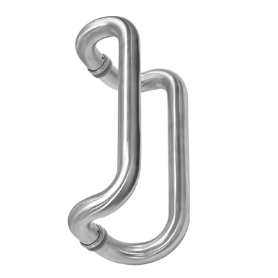 POIGNEE DE PORTE SS304 U Tube Ø32 x T.0.8 mm, hauteur 332 mm, entraxe fixation 300 mm.1031003001