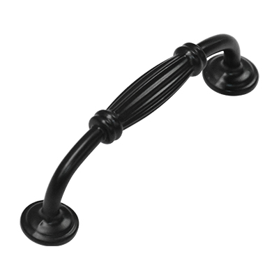 POIGNEE MEUBLE ALU  (9005B) L.130 X ENTRAXE 96MM NOIR  1030906352