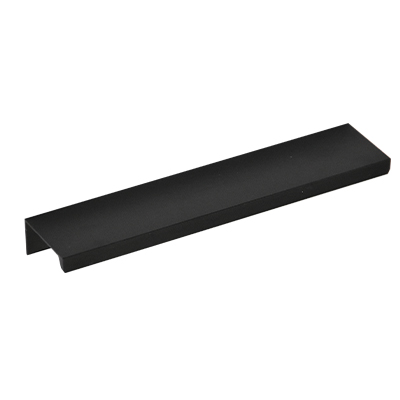POIGNEE MEUBLE ALU  (6805) L.150XENTRAXE 128MM ANODISE NOIR  1030906340