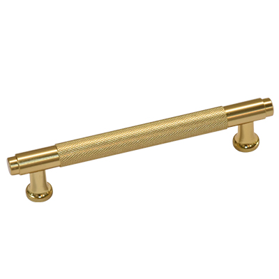 POIGNEE MEUBLE ALU  (6825) L.162 X ENTRAXE 128 MM ANODISE LAITON BROSSE    1030906362