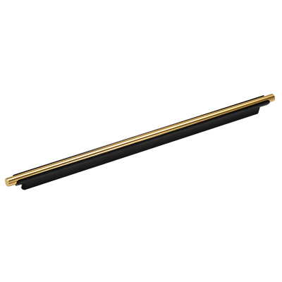 POIGNEE MEUBLE ALU  (6849) L.374.5 XENTRAXE 320MM ANODISE LAITON ET NOIR BROSSE  1030906351