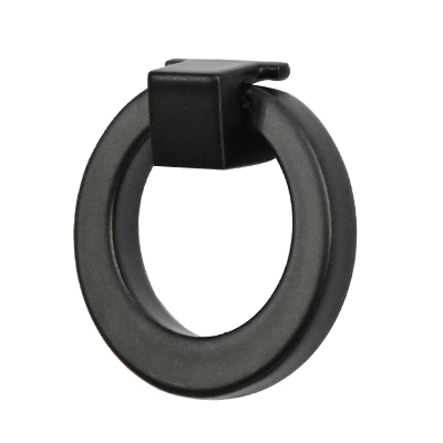 POIGNEE MEUBLE ZAMAK  (6091) L.46.3 X l.40.5MM EPOXY NOIR 1030906369