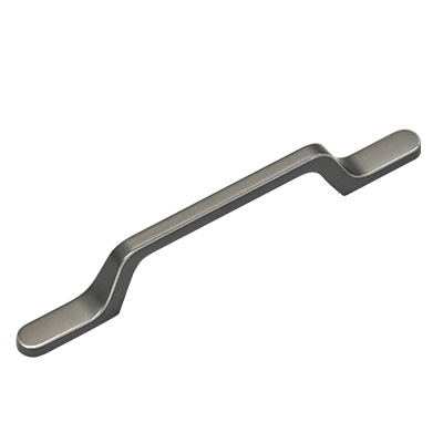 POIGNEE MEUBLE ZAMAK   (6169) L.161 X ENTRAXE 96MM PERLE GRIS ET CHROME  1030906360