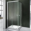 Vitre cabine de douche 90X90CM traspar silver NESSA90A-1B +NESSA90B-1B (COULISS); (FIXES); (2 ELMTS)