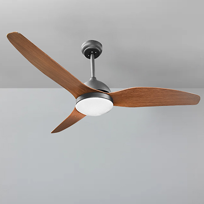 VENTILATEUR AVEC LUMIERE LED 18 W + COMMANDE  52" 52045