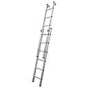ECHELLE DOUBLE EXTENSIBLE AVEC DES CROCHETS 6 MARCHES H 2,65M P 9KG 10715 (MXLD JRMX)