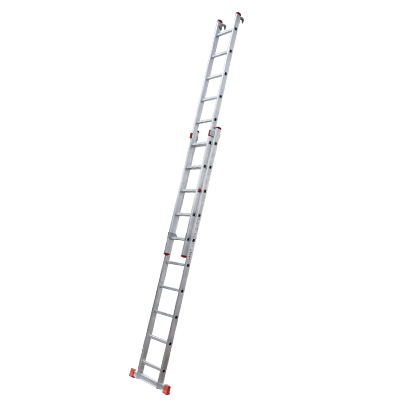 ECHELLE DOUBLE EXTENSIBLE AVEC DES CROCHETS 10 MARCHES H 4,88M  P 13KG 10719 (MXLD JRMX)