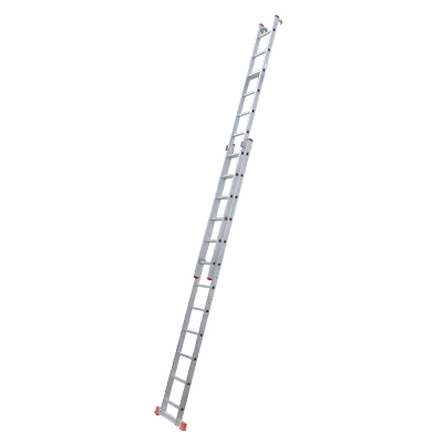 ECHELLE DOUBLE EXTENSIBLE AVEC CROCHETS  12 MARCHES H 3,48M  6,05M P 16KG 10721 (MXLD JRMX)