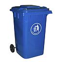 POUBELLE PLASTIQUE BLEU  360L
