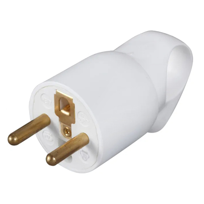 Fiche et prolongateur a anneaux 2P+T 16A blanc 050103