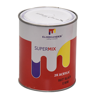 SUPERMIX 2K ACRYLIC NOIR MAT E9006 1L (ELM) (PRIX NET)