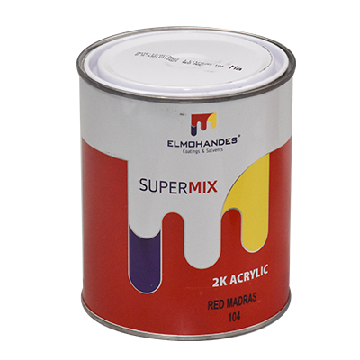 SUPERMIX 2K ACRYLIC ROUGE  MADRAS 104  1L (ELM) (PRIX NET) SP