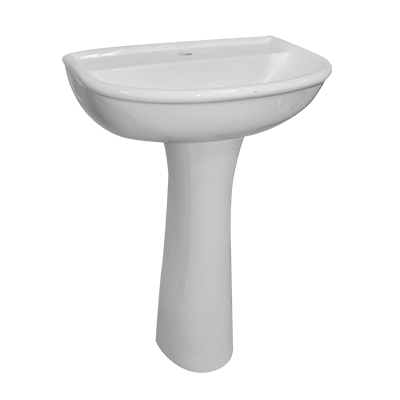 LAVABO AVEC COLONNE CANON 41,5 X 56.5  (DNV)