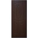 PORTE MDF AVEC MOTIF EN PVC 2010x838x40MM 3 PANEL OVAL KDPVC02   DCF- RED WALNUT AVEC BAND 40KG -30