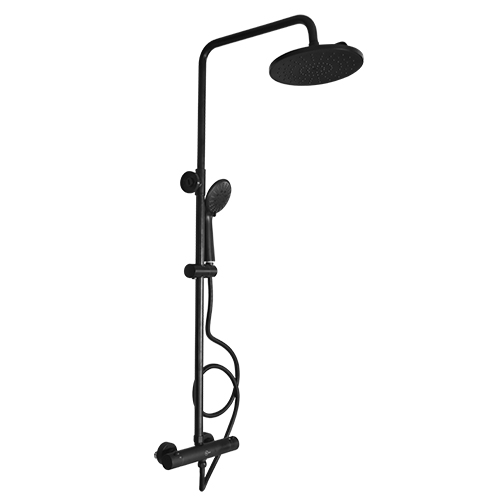 COMBINE DE DOUCHE AVEC ROBINETTERIE Thermostatique Douchette+mitigeur douche+Flexible Inox H1120mm*L350mm2110202430(-15%)