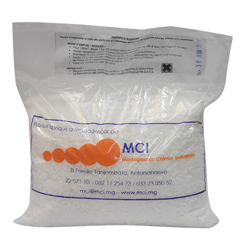 SULFATE D ALUMINE GRANULE FLOCULANT CLARIFIANT 1KG PRIX NET  (LC)