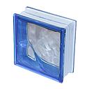 BRIQUE DE VERRE 19x19x8cm S-COLOR BLUE CLOUDY PRIX NET
