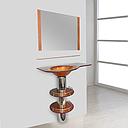 LAVABO EN VERRE 800x500x15mm (02ELEMENTS)JH-3066 SANS BONDE