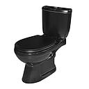 WC ANGLAISE COMPLET D/P DF102S VERTI MAT-BLACK HLD AQUA