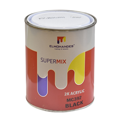 SUPERMIX 2K ACRYLIC  BLACK MC1392 =MC392  1L (ELM) (PRIX NET)