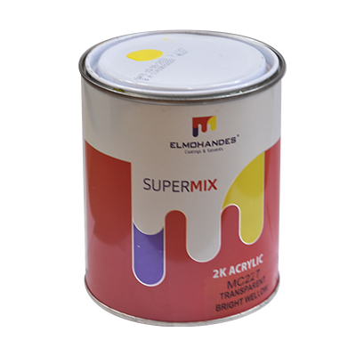 SUPERMIX 2K ACRYLIC TRANSPARENT BRIGHT YELLOW MC1227= MC227  1L (ELM) (PRIX NET)