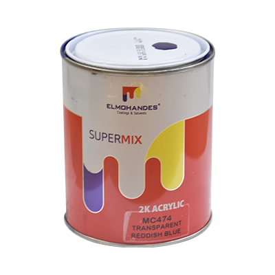 SUPERMIX 2K ACRYLIC TRANSPARENT REDDISH BLUE MC1474=  MC474  1L (ELM) (PRIX NET)