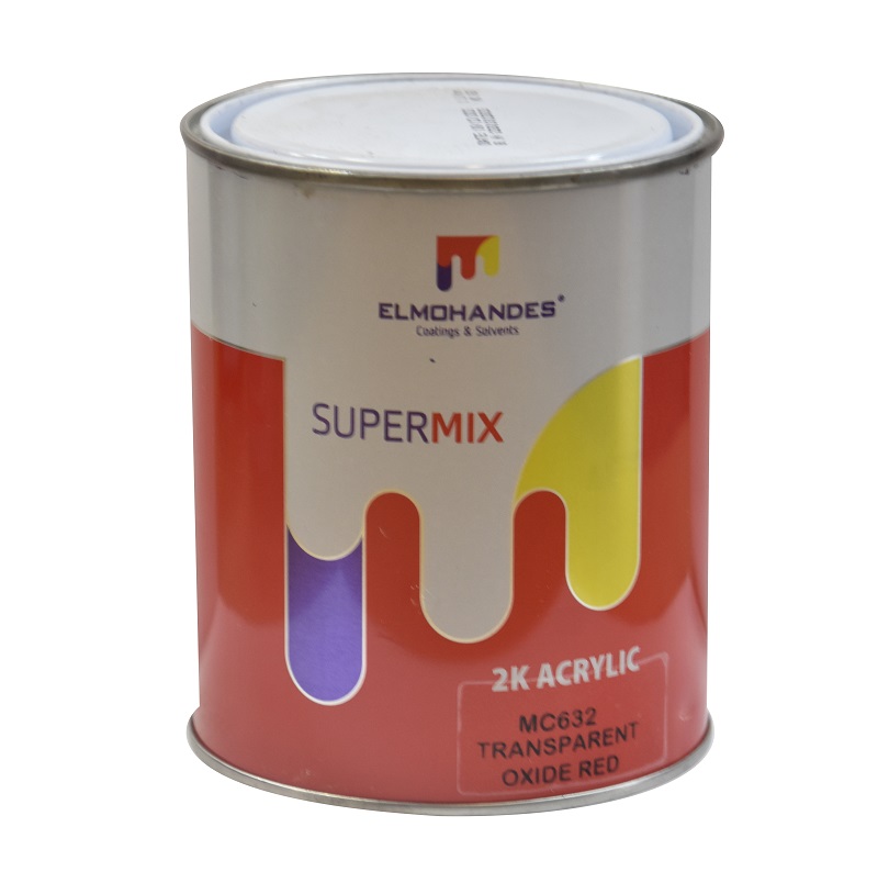 SUPERMIX 2K ACRYLIC TRANSPARENT OXIDE RED MC1632 1L (ELM) (PRIX NET)