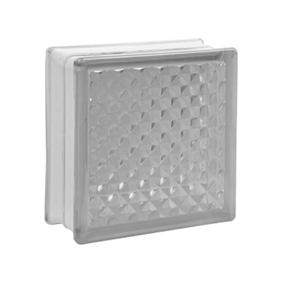 Brique de verre 19x19x8cm lattice clear PRIX NET