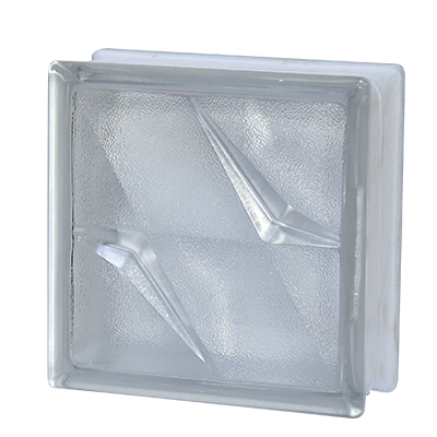 BRIQUE DE VERRE 19x19x8cm Frost bistar CLEAR PRIX NET