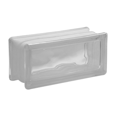 BRIQUE DE VERRE 19x9x8cm Cloudy NET