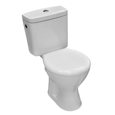 WC INDE COMPLET. BLANC  "P" HORIZONTAL  UNIMET (UE)